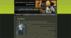 Desktop Screenshot of gitaroktatas.net